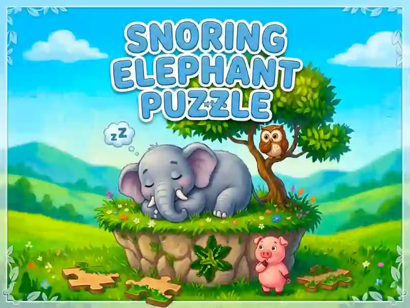 Logħba Snoring Elephant Puzzle onlajn