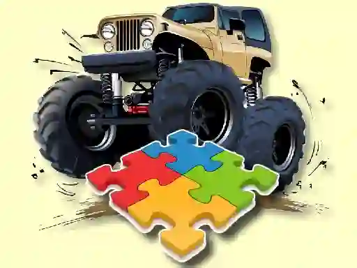 Logħba Monster Truck Jigsaw Challenge onlajn