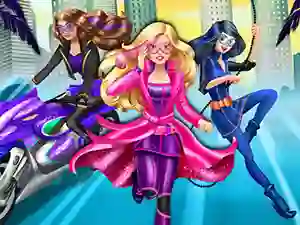 Logħba Barbara Spy Squad Dress Up onlajn