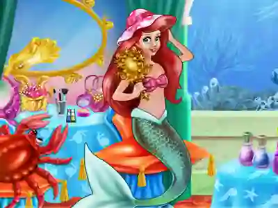 Logħba Mermaid Makeup Room onlajn