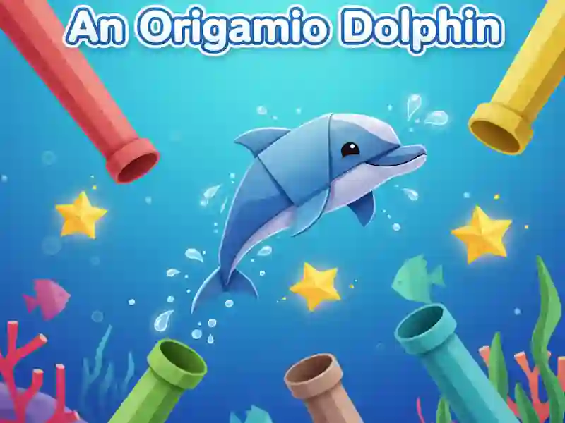 Logħba An origami dolphin onlajn