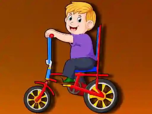 Logħba Cartoon Bike Jigsaw onlajn