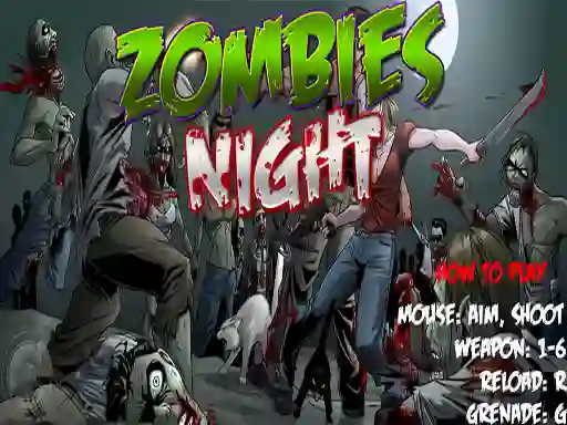 Logħba Zombies Night onlajn