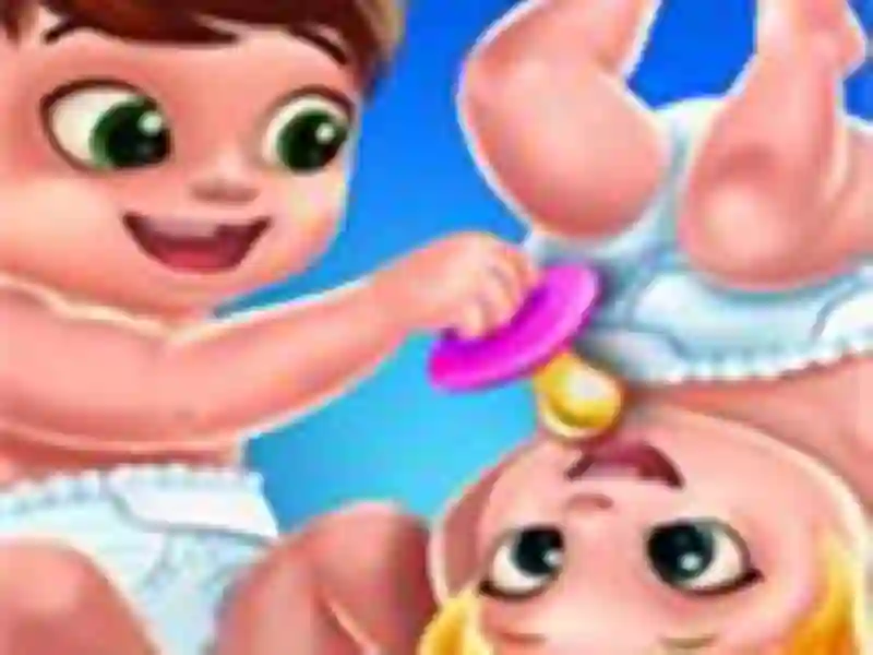 Logħba Baby Twins Caring Day onlajn