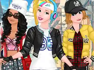 Logħba Princesses Sporty & Funky Day onlajn