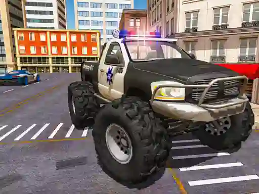 Logħba Police Truck Driver Simulator onlajn