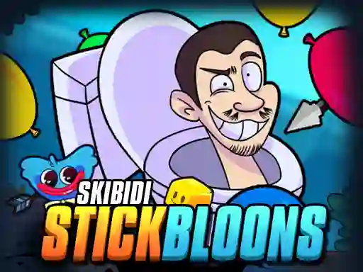 Logħba Skibidi Stick Bloons onlajn