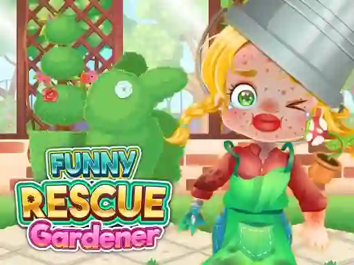 Logħba Funny Rescue Gardener onlajn