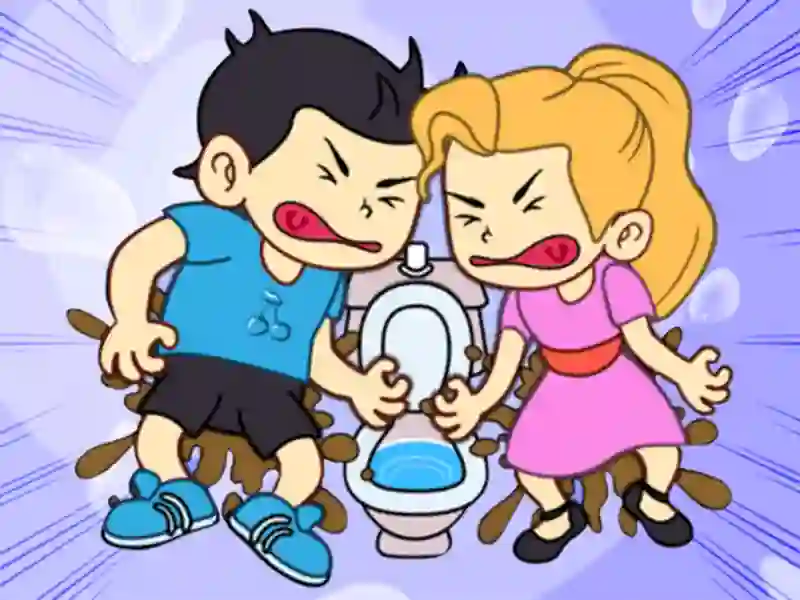 Logħba Toilet Rush Race: Draw Puzzle onlajn