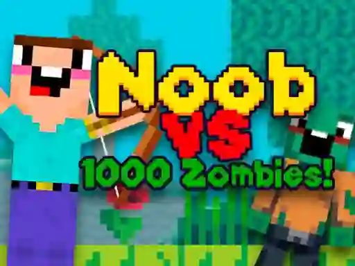 Logħba Noob vs 1000 Zombies onlajn