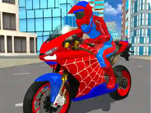 Logħba Hero Stunt Spider Bike Simulator 3d 2 onlajn