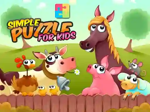 Logħba Simple Puzzle For Kids onlajn