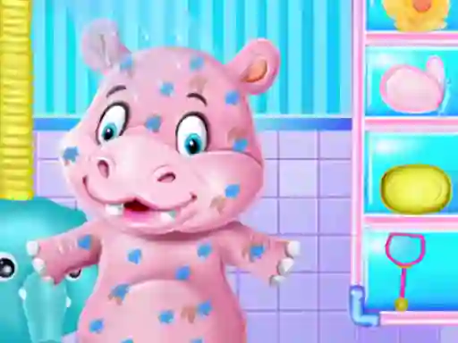 Logħba Baby Hippo Bath Time onlajn