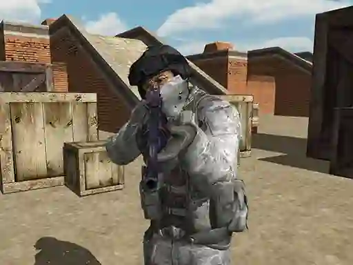 Logħba Counter City Strike Commando Action onlajn