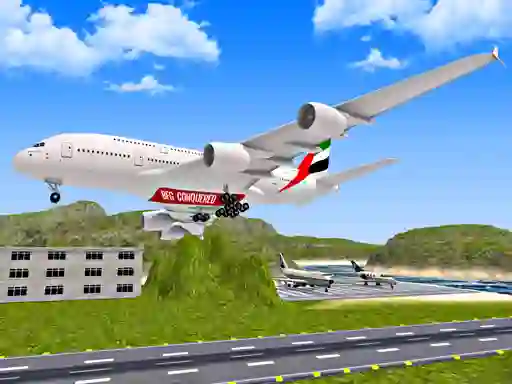 Logħba Airplane Fly 3d Flight Plane onlajn