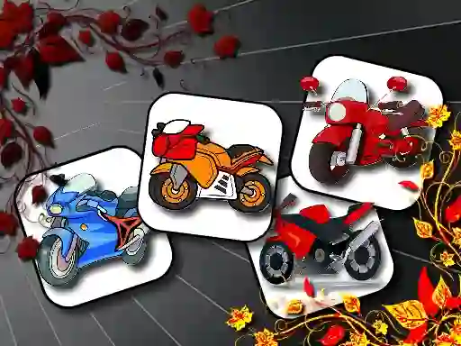 Logħba Cartoon Motorbikes Memory onlajn