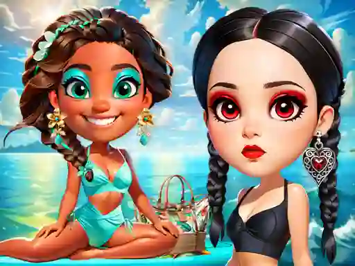 Logħba Wave Chic Ocean Fashion Frenzy onlajn