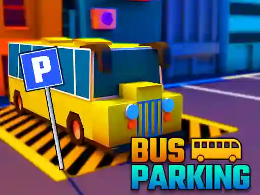 Logħba Bus Parking City 3d onlajn