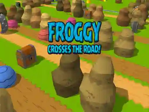 Logħba Froggy Crosses The Road! onlajn