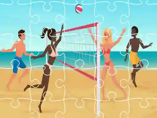Logħba Beach Volleyball Jigsaw onlajn