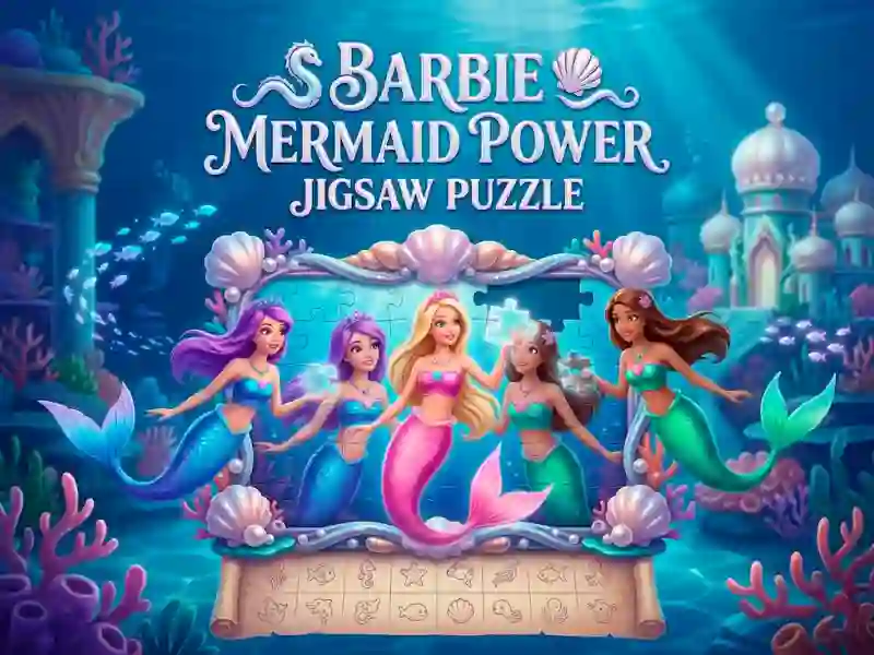 Logħba Barbie Mermaid Power Jigsaw Puzzle onlajn