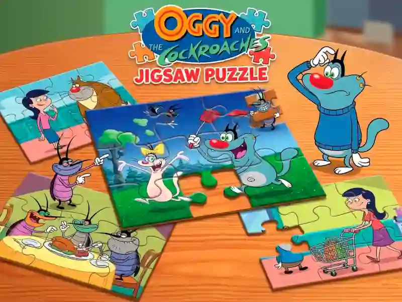 Logħba Oggy and the Cockroaches Jigsaw Puzzle onlajn