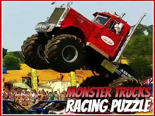 Logħba Monster Trucks Racing Puzzle onlajn