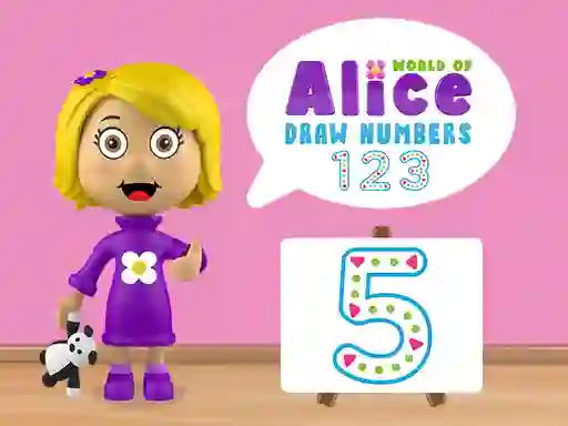 Logħba World of Alice Draw Numbers onlajn