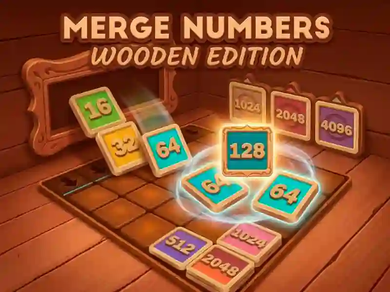 Logħba Merge Numbers Wooden Edition onlajn