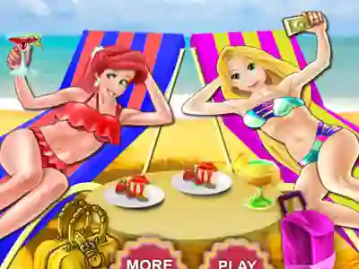 Logħba Princess Beach Dress Up onlajn