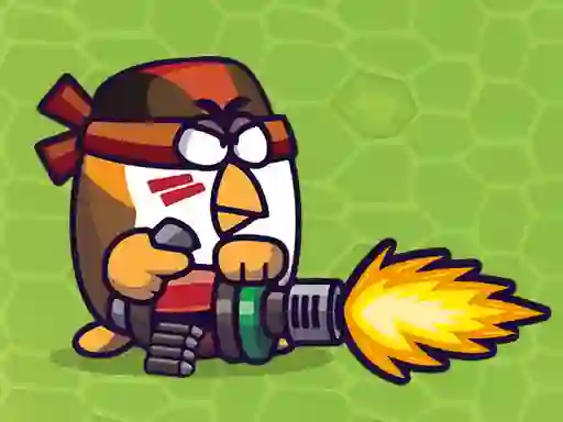 Logħba Chicken Wars Merge Guns onlajn