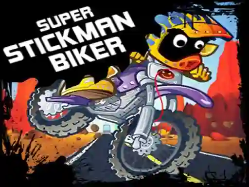 Logħba Super Stickman Biker onlajn