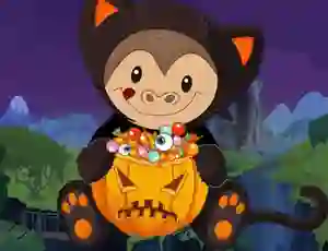 Logħba Halloween Monkey Jumper onlajn