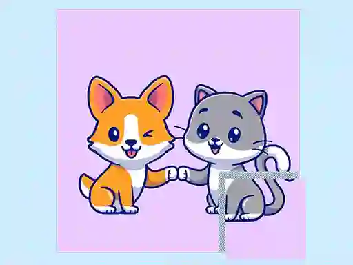 Logħba Cats and Dogs Puzzle onlajn