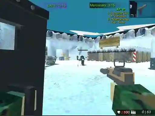 Logħba Blocky Combat Swat 2 onlajn