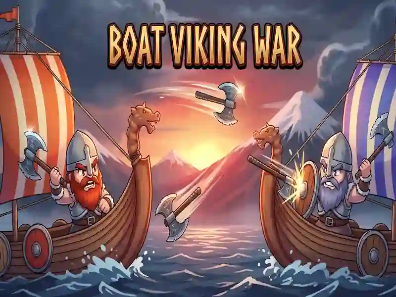 Logħba Boat Viking War onlajn