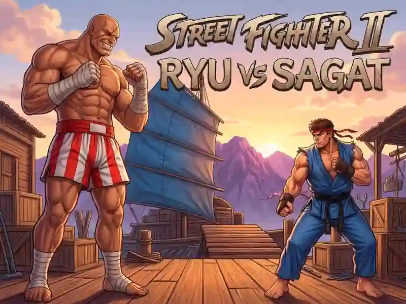 Logħba Street Fighter II Ryu vs Sagat onlajn