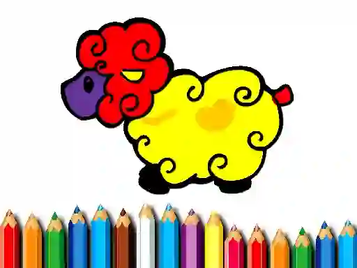 Logħba Baby Sheep Coloring onlajn