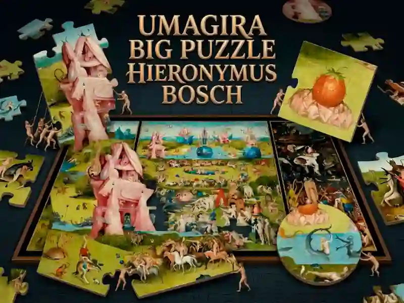 Logħba Umaigra big Puzzle Hieronymus Bosch onlajn
