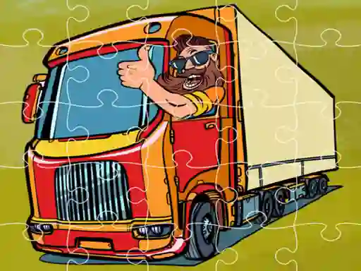Logħba Semi Trucks Jigsaw onlajn