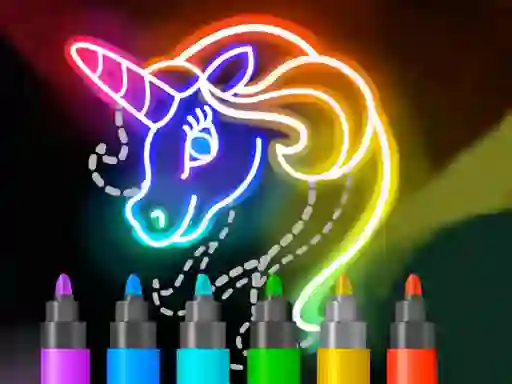 Logħba Learn to Draw Glow Cartoon onlajn