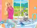 Logħba Barbie Pet Wash onlajn
