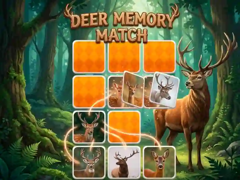 Logħba Deer Memory Match onlajn