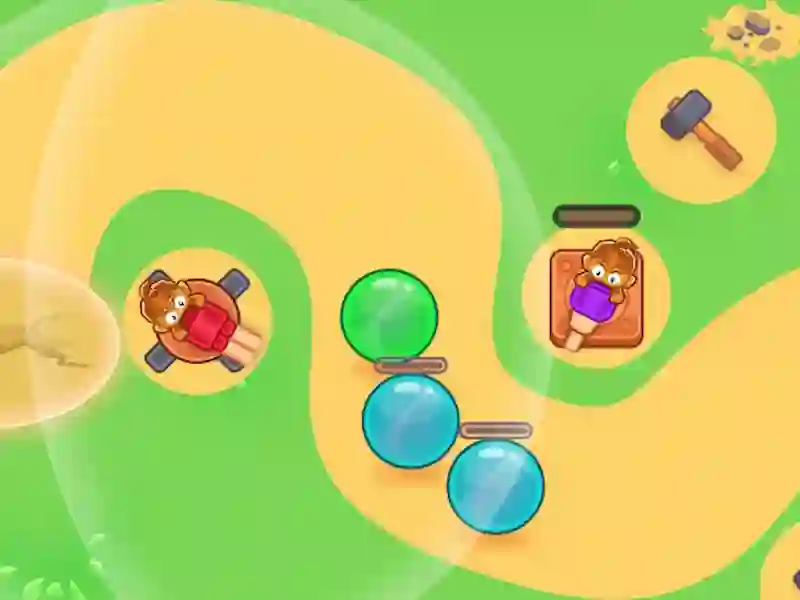 Logħba Monkey Bubble Defense onlajn