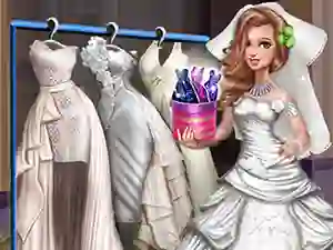 Logħba Sery Wedding Dolly Dress Up onlajn