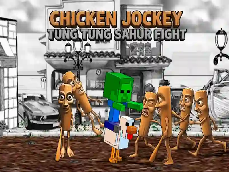 Logħba Chicken Jockey Tung Tung Sahur Fight onlajn