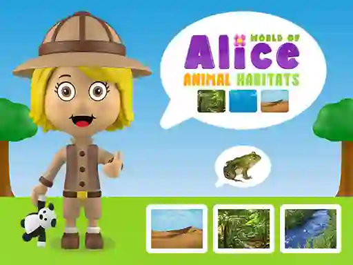Logħba World of Alice Animal Habitats onlajn