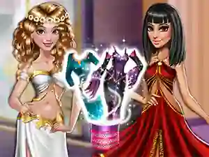 Logħba Dolly Princess vs. Villain Dress Up onlajn