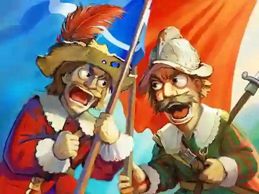 Logħba Musketeers Gunpowder vs Steel onlajn
