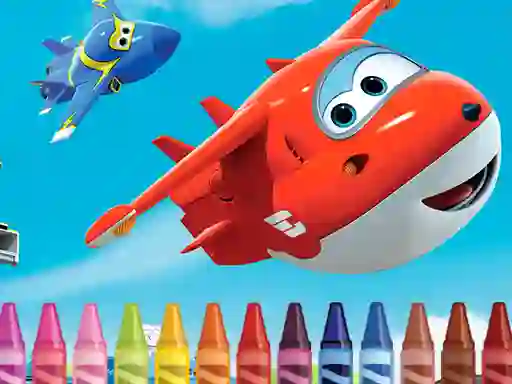 Logħba Superwings Coloring onlajn